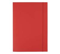 D.RECT Cartellina portadocumenti in cartone, con elastico, 300 g, colore: rosso