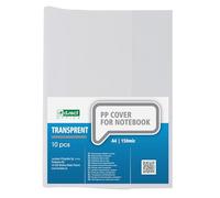 D.RECT Copertine per quaderni A4 trasparenti 150 micron - confezione da 10 protezioni resistenti - coperture scolastiche per libri e quaderni