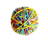 D.RECT - Elastici | Sacchetto da 0,25 kg circa 190 pezzi | 120 mm di diametro larghezza 1,5 mm anello in gomma | perfetto per casa e ufficio | Riutilizzabile | Molto durevole | Colori assortiti