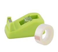 D.RECT Erogatore di nastro adesivo 8005 verde di alta qualità da tavolo, larghezza fino a 19 mm, lunghezza del nastro fino a 33 m, include 1 rotolo di nastro D.RECT da 19 mm x 33 m