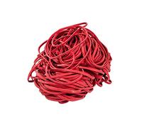 D.RECT Fascia Elastica 1.3x4mm 1/2 Circonferenza 160mm | Fascia Elastica per la Casa, il Lavoro, L'ufficio | Riutilizzabile, Durevole | Sacchetto Stabile da 1kg | Rosso