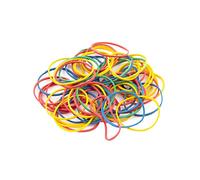 D.RECT Fascia Elastica 1.5x1.5mm 1/2 Circonferenza 60mm | Fascia Elastica per la Casa, il Lavoro, L'ufficio | Riutilizzabile, Durevole | Sacchetto Stabile da 1kg | Colori Misti