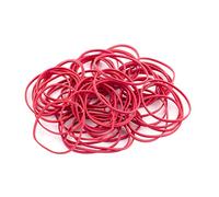D.RECT Fascia Elastica 1.5x3mm 1/2 Circonferenza 100mm | Fascia Elastica per la Casa, il Lavoro, L'ufficio | Riutilizzabile, Durevole | Sacchetto Stabile da 1kg | Rosso