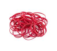 D.RECT Fascia Elastica 1.5x3mm 1/2 Circonferenza 80mm | Fascia Elastica per la Casa, il Lavoro, L'ufficio | Riutilizzabile, Durevole | Sacchetto Stabile da 1kg | Rosso