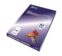 D.RECT Fogli Laminati A3 - Lucida - Trasparente - 80 Micron 2x80 (160) | Confezione da 100 Unità - Laminazione - Durevole e Trasparente