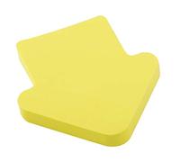 D.RECT foglietti adesivi | 100 Fogli, 75x75mm | Blocchetto a Forma di freccia | autoadesive rimovibili | colore giallo