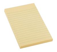 D.rect - foglietti adesivi a righe 98x150mm, 100 fogli blocchetti di note adesive autoadesivi super sticky foglietti riposizionabil colore giallo