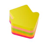 D.RECT | Foglietti Adesivi | Set di 1 Pezzi | 70x70mm | Note Adesive | 1x400 un Blocco di Fogli | Forniture per Ufficio | Colori Neon | Forma di Freccia