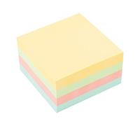 D.RECT | Foglietti Adesivi | Set di 1 Pezzi | 75x75mm | Note Adesive | 1x450 un Blocco di Fogli | Forniture per Ufficio | Colori Pastello