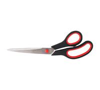 D.RECT Forbici da Ufficio 25 cm - Lame in Acciaio Inossidabile - Super Affilate - Impugnatura Ergonomica Antiscivolo - Per Carta, Cartone, Tessuto e Pellicola - Uso Casa, Scuola, Ufficio