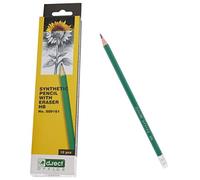 D.RECT HB - Matita sintetica con gomma da cancellare, 12 matite pre-appuntite