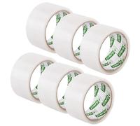 D.RECT Nastro Adesivo Pacchi da Imballo Transparent 50m x 48mm, 6 x Nastro da Imballaggio
