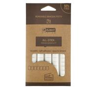 D.RECT Pastiglie Adesive | Bianco, 80 pezzi | riposizionabili, pasta da fissare, pastiglie pre-tagliate super forti