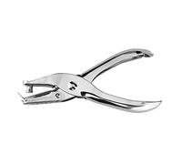 D.RECT Punzone singolo 6 mm - Perforatore a Pinza, 8 fogli - Perforatrice a 1 Foro - Punzonatore per Fare Cerchi - Punzonatrice a Singolo Foro - Perforatore dell'ufficio, Ideale per cartelle