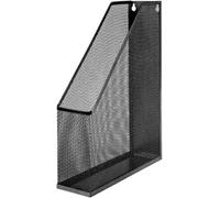 D.RECT Raccoglitore in metallo, formato A4, fino a C4, con occhielli per montaggio a parete, portadocumenti, 7,3 x 25 x 31,6 cm, nero