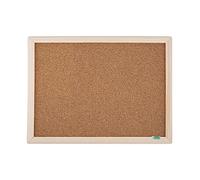 D.RECT Rettangolare Bacheca in Sughero - Lavagna In Sughero con Cornice in Legno 60 x 40 cm