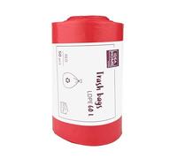 D.RECT Sacchi per la Spazzatura 60L, 50 Pezzi - Sacchi Nettezza per il Riciclaggio, per la Cucina, Rosso