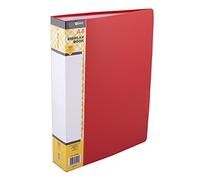 D.RECT Set di 80 Cartelle in Polipropilene | 80 Cartelle ad Alta Trasparenza | Etichetta sul Contenuto Della Colonna Vertebrale | A4 | Colore : Rosso