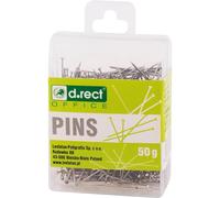 D.RECT - Spilli | scatola di plastica | 50g | Acciaio Temprato Nichelato