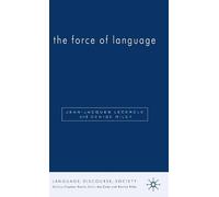 D. Riley J. Lecercle The Force of Language (Tascabile)