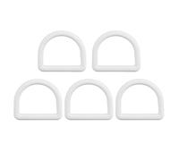 D Ring Tie Down Anchor | Sturdy Plastic Buckle Strap for Surfing/Climbing/Diving | 5 - Pack Non - Corroding Hooks | Secure Kayak & Backpack Fastening (Grey)