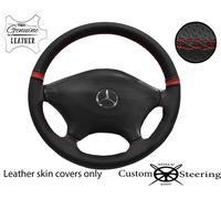 D Rosso Strisce Perforata Lthr Copertura Del Volante per Mercedes Sprinter 05-14