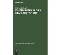 D Rudolf Knopf Einführung in Das Neue Testament (Copertina rigida)