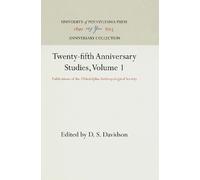 D. S. Davidson Twenty-fifth Anniversary Studies, Volume 1 (Copertina rigida)