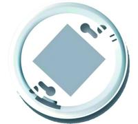D Secour 1379200 Klebepads für Rauchmelder KIDDE Q2 / Sensys-2 Pad adesivo per