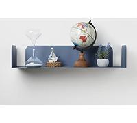 D-Segno Mensole da muro moderne Smarty. Mensola da muro design Office. Giocose, giovani e funzionali. Semplice e veloce da montare | P20 L60 X H12 cm |100% Made in Italy (Azzurro Cielo, 1 Pezzo)