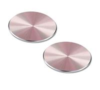 D.Sking - Set di 2 piastre di metallo per auto, 3 m Oro rosato
