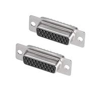 D-sub Connector DB26 Femmina Socket 26 Pin 3-Row Port Terminal Breakout for Mechanical Equipment CNC Computers Pack of 2