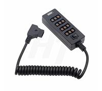 D-TAP Power Splitter da 1 a 4 P-tap e convertitore adattatore USB, attacco a vite da 1/4 '' per batteria V-lock e fotocamera (4D-TAP)