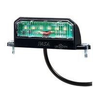 D-TECH 1 pezzi LED Fanale illuminazione targa rimorchio omologata,IP67 Impermeabile luci targa posteriori LED per rimorchio,camion,camper,12v 24v universale,Viti e cavo inclusi,Luce bianca fredda