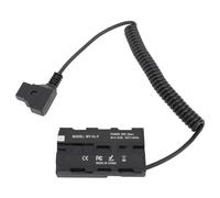 D - Tocca per NP - Batteria Finta F550, Ricambio NP - F550 completamente decodificato con cavo a molla da 37-100 cm, alta efficienza di conversione per la luce di riempimento del