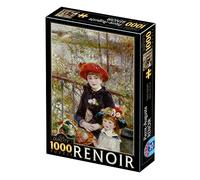 D-Toys 1 Puzzle Other License 1000 Pezzi Renoir Two Sisters on The Terrace, Multicolored