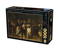D-Toys 5947502873792/RE 01 - Puzzle da 1000 pezzi Rembrandt The Night Watch, multicolore