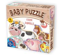 D-Toys - Puzzle 6v1 Animali da fattoria - 1-39 Pezzi