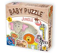 D-Toys - Puzzle 6v1 animali della giungla - 1-39 Pezzi