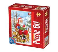 D-Toys - Puzzle Babbo Natale che legge storie - 40-99 Pezzi