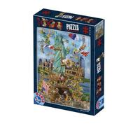 D-Toys Puzzle Cartoon Collection - New York 1000 pezzi