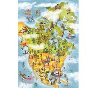 D-Toys - Puzzle Collezione Cartoon - USA - 1000 Pezzi