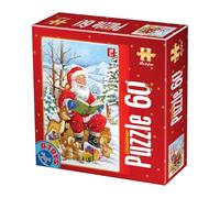 D - Toys Puzzle da 60 Pezzi - Santa Claus Reading Stories