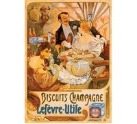 D-Toys - Puzzle Mucha: Biscotti Champagne Lefévre - 1000 Pezzi