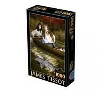 D-Toys - Puzzle Tissot: Sul Tamigi, un airone - 1000 Pezzi