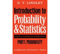 D. V. Lindley Introduction to Probability and Statistics from a Baye (Tascabile)