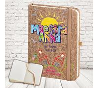 D&Vlab Agenda Notes Quaderno Appunti Diario Regalo per Maestra Fine Anno Insegnante Elementare Asilo Infanzia Personalizzato con Nome Classe Alunni Originale in Sughero 160 pagine COLORI DELLA VITA