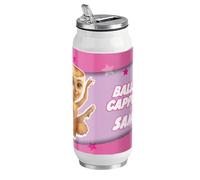 D&Vlab Borraccia Termica in ACCIAIO INOX 500 ml CON BECCUCCIO PERSONALIZZATA nome BRAINROT BALLERINA CAPPUCCINA per Scuola dell'Infanzia Elementare, Sport - THERMOS BEVANDE calde e fredde per Bambini