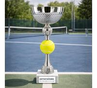 D&Vlab Coppe Trofei Personalizzati Premiazioni con Targhetta Inclusa per 1º -2º 3º 4º Posto classificato 44 40 36 32 cm - Ideali per Competizioni Sportive, Tennis, Padel - qualità Made in Italy
