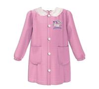 D&Vlab Grembiule Scuola Materna Asilo Infanzia Bimba Bambina a quadretti Rosa con Bottoni Personalizzato con nome Ricamato e Ricamo Unicorno, Made in Italy, 3 4 5 6 7 Anni